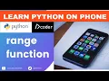 Python on Phone 14 Range Function in Python
