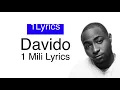 Davido - 1 Mili (Lyrics)