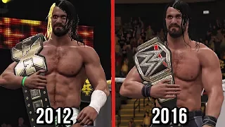 all of seth rollins title wins in wwe wwe 2k17 