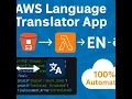 Cloud-Based Language Translation App with AWS Translate