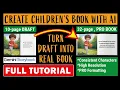 Create Children s Book with AI using FREE Ai Children s Book Generator Gemini Storybook CANVA