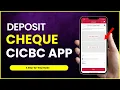 How to Deposit Cheque CIBC Mobile App