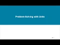 Problem Solving with Unit Conversions