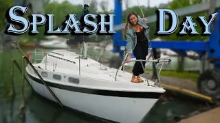 SPLASH DAY! In Rain and Lightning – BOAT LIFE