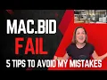 My Mac Bid Fail - What I Did Wrong and 5 Tips For The Online Auction