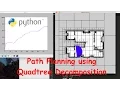Path Planning using Quad Tree Decomposition Code in Python