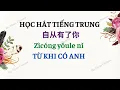 Download Lagu Học tiếng Trung qua bài hát Từ khi có anh - 自从有了你 - Series bài hát Hoàn Châu Cách Cách