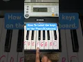 How To Label the keys on a