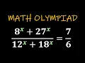 Crack This Exponential Equation Math Olympiad Must-Solve Challenge