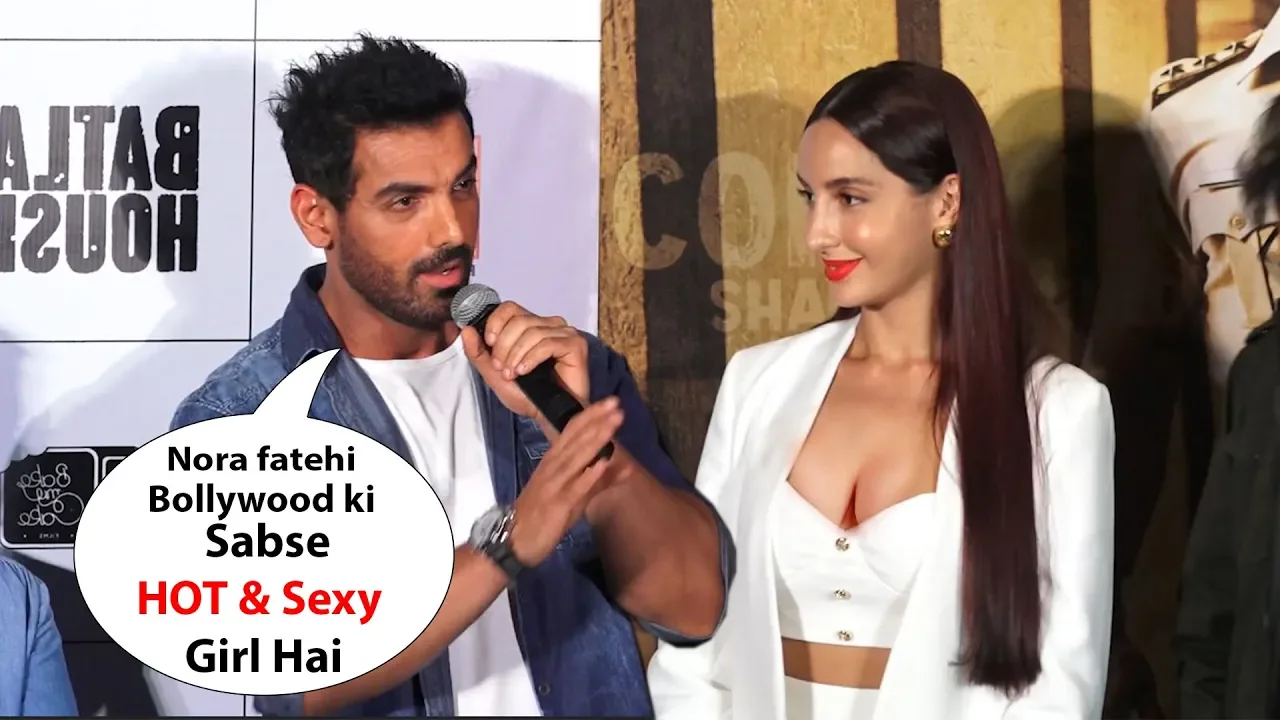 John abraham Makes Fun Of Nora fatehi, Batla house trailer  Launch |Nora fatehi