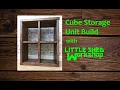 DIY Handmade Cube Storage Unit Build How to make a homemade Cube Side Cabinet - Woodworking