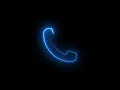 Call Neon Sign Animation Glowing Call Neon Icon Animation Phone Symbol Motion Graphic Glowing Com