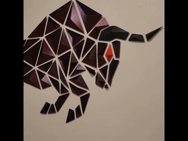 Geometric Bull - wall design video thumbnail