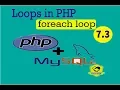 PHP-MySQLiSeries 7 3 foreach loop in php