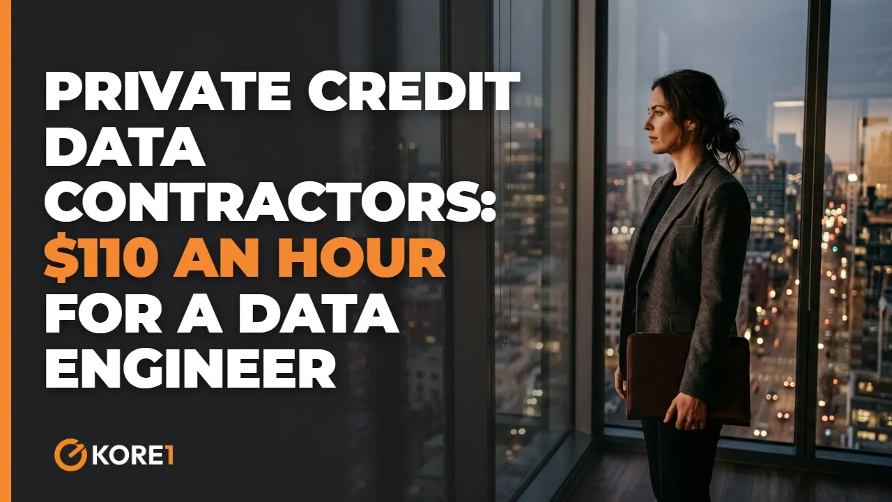 Private Credit Data Contractor Staffing: 2026 Rates by Seat video - KORE1