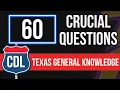 Texas CDL General Knowledge Exam Questions and Answers 2026 DPS Permit Test Study Guide