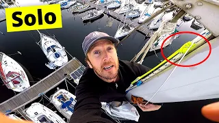 Climbing a Mast – Unassisted | ⛵ Sailing Britaly ⛵