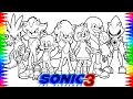 SONIC 4 All Characters Coloring Sonic Characters Sonic the Hedgehog 4