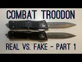 Microtech Combat Troodon 530 Real vs 45 HiFinder Clone Pt 1