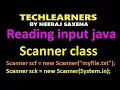 user input using scanner class