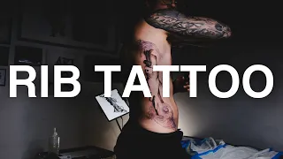 Tattoo Vlog - Getting ribs tattooed brand deal MTL trip