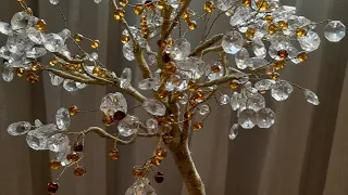 ديكور مودرن Tree شجره من الكريستال بسيطه Handmade فاطمة صابر 