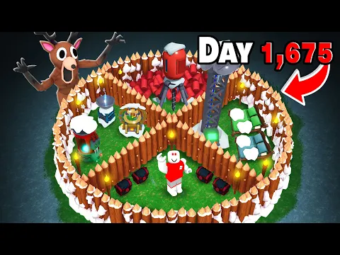 Video Thumbnail: I Built the SAFEST CHRISTMAS BASE in 99 Nights in the Forest!