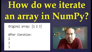 71 How do you iterate through an array in Python