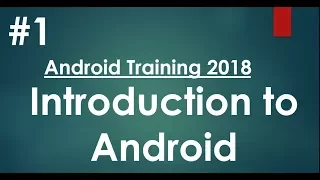 Android tutorial 2018 - 01