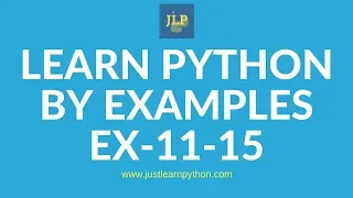 Learn Python by Examples - Exercises
