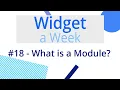 What Are Modules - Widget A Week objD