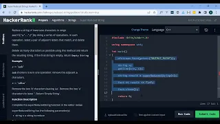 HackerRank Super reduced string