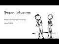Sequential games