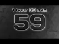 1 hour 40 minute 100 minute 6000 second Countdown Timer - Silent