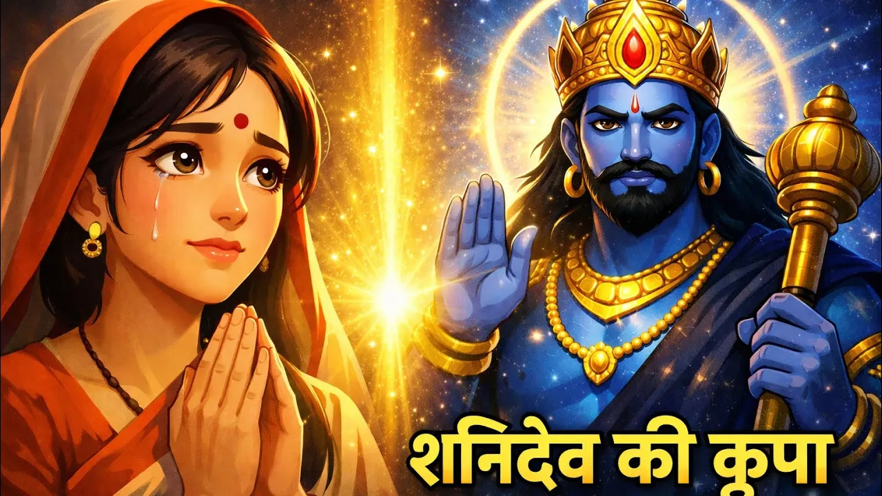 “शनिदेव की कृपा | सच्ची भक्ति की परीक्षा | 🙏Shani Dev Bhakt Katha”‪@newbhaktiseries567‬ poster