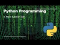 Python Programming Main function call