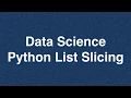 22 Data Science Python List Slicing Online Training Download app from below link