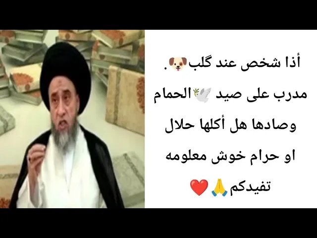 ⁣اذا شخص عندك كلب 🐶صيد مدرب.. ❤🙏||ح7كتاب الصيد والذبائح ||سيد صباح شبر