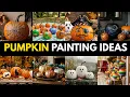 55 Pumpkin Painting Ideas for Halloween with Cute Creative and No Carve Designs