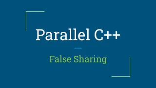 Parallel C False Sharing