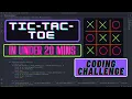 Coding Challenge 2 Tic Tac Toe Game Python Tutorial