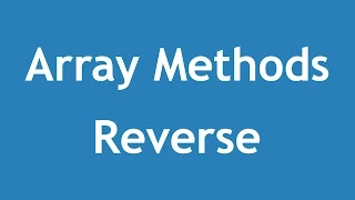 Learn PHP 5 In Arabic - Array Methods