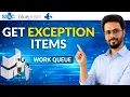 Get Exception Items from Work Queue in Blue Prism Work Queues VBO Explained
