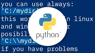 Windows path in Python