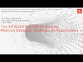 Gian-Marco Rignanese The OPTIMADE REST API for Querying Materials Databases