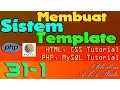 Membuat Sistem Template 31 1 Menu Atas CSS Tombol Atas PHP MySQL CSS Tutorial Seri