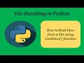 How to Read Lines from a File using Redlines Function