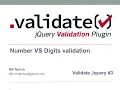NUMBER VS DIGITS RULE IN JQUERY VALIDATION