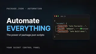 Automate Everything With package json Pre Build Post Scripts