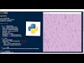 Coding the Purple Rain Simulator in Python using PyGame object oriented programming tutorial